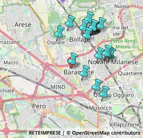 Mappa , 20021 Baranzate MI, Italia (1.83579)