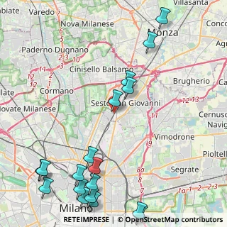 Mappa Via Venezia, 20099 Sesto San Giovanni MI, Italia (6.21632)