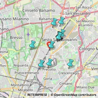 Mappa Via Venezia, 20099 Sesto San Giovanni MI, Italia (1.43167)