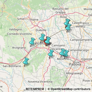 Mappa SS 11, 36100 Vicenza VI, Italia (12.45455)