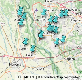 Mappa Via Guglielmo Marconi, 20029 Turbigo MI, Italia (7.1595)