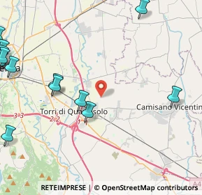 Mappa Via Alture, 36040 Torri di Quartesolo VI, Italia (6.52933)