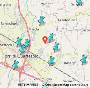 Mappa Via Alture, 36040 Torri di Quartesolo VI, Italia (2.46182)