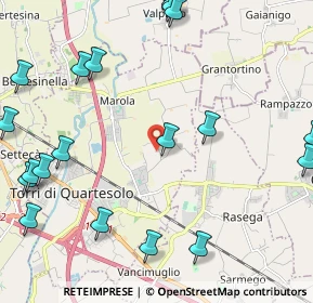 Mappa Via Alture, 36040 Torri di Quartesolo VI, Italia (2.95)