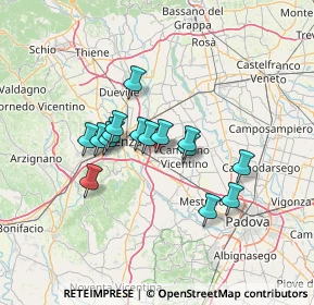 Mappa Via Alture, 36040 Torri di Quartesolo VI, Italia (10.41733)