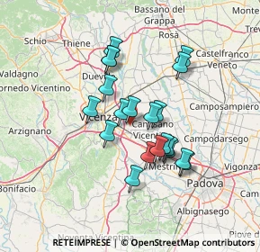 Mappa Via Alture, 36040 Torri di Quartesolo VI, Italia (11.162)