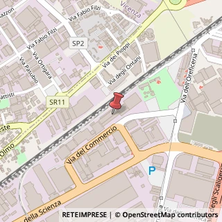 Mappa Via del Commercio, 25, 36100 Vicenza, Vicenza (Veneto)