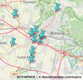 Mappa Via Roma, 25125 Brescia BS, Italia (3.85182)