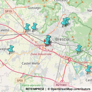 Mappa Via Roma, 25125 Brescia BS, Italia (4.90167)