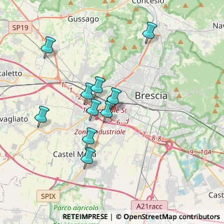 Mappa Via Roma, 25125 Brescia BS, Italia (3.85182)