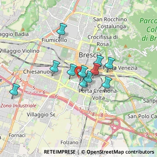 Mappa Via Corfù, 25124 Brescia BS, Italia (1.33636)