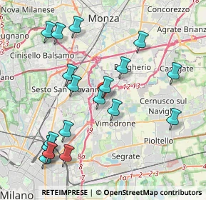 Mappa Piazza Italia, 20093 Cologno Monzese MI, Italia (4.41579)