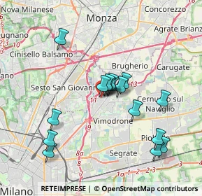 Mappa Piazza Italia, 20093 Cologno Monzese MI, Italia (3.28438)