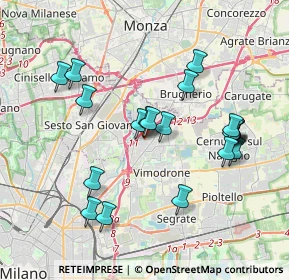 Mappa Piazza Italia, 20093 Cologno Monzese MI, Italia (3.688)