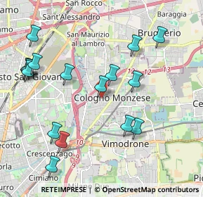 Mappa Piazza Italia, 20093 Cologno Monzese MI, Italia (2.28353)