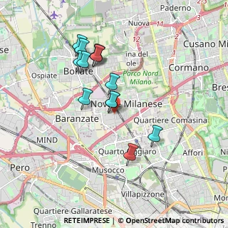 Mappa Via della meccanica, 20026 Novate Milanese MI, Italia (1.61846)