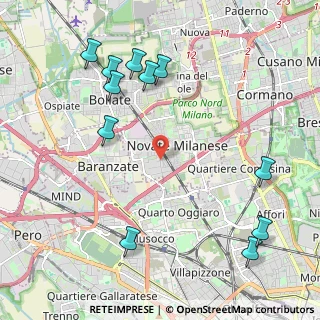 Mappa Via della meccanica, 20026 Novate Milanese MI, Italia (2.54636)