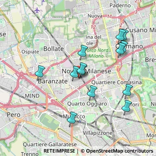 Mappa Via della meccanica, 20026 Novate Milanese MI, Italia (1.91846)