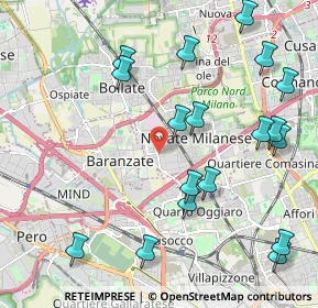 Mappa Via A Gramsci, 20026 Novate Milanese MI, Italia (2.44389)