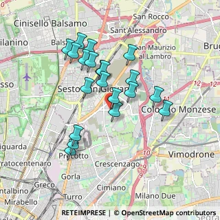 Mappa Via Pace, 20099 Sesto San Giovanni MI, Italia (1.6095)