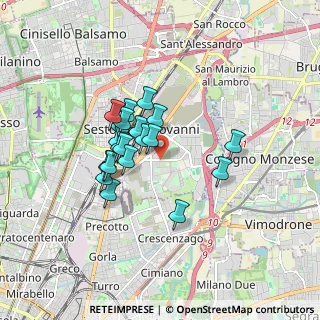 Mappa Via Pace, 20099 Sesto San Giovanni MI, Italia (1.309)