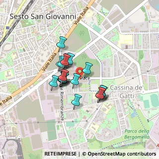 Mappa Via Pace, 20099 Sesto San Giovanni MI, Italia (0.303)