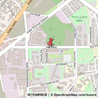 Mappa Via Pace, 98, 20099 Crema, Cremona (Lombardia)