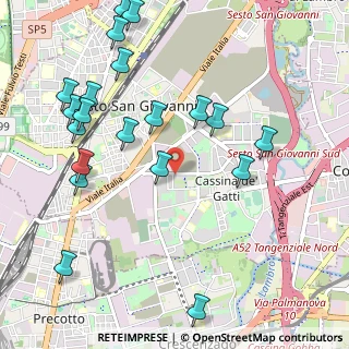 Mappa Via Pace, 20099 Sesto San Giovanni MI, Italia (1.2335)