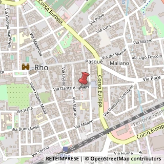 Mappa Via Dante Alighieri, 18, 20017 Rho, Milano (Lombardia)