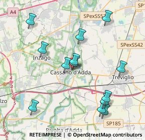 Mappa Piazza Sant'Antonio, 20062 Cassano d'Adda MI, Italia (4.14615)