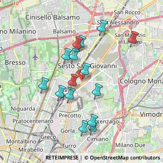 Mappa Via Isonzo, 20099 Sesto San Giovanni MI, Italia (1.792)