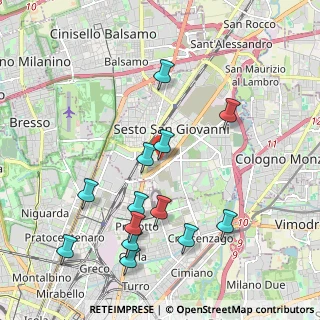 Mappa Via Isonzo, 20099 Sesto San Giovanni MI, Italia (2.16769)