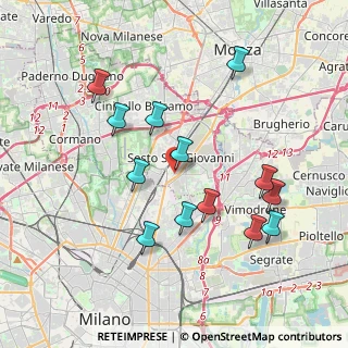 Mappa Via Isonzo, 20099 Sesto San Giovanni MI, Italia (3.80154)