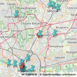 Mappa Via Isonzo, 20099 Sesto San Giovanni MI, Italia (7.20421)