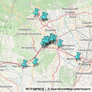 Mappa Quartiere Fieristico di Vicenza, 36100 Vicenza VI, Italia (10.544)