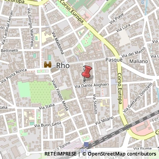 Mappa Via Livello, 24, 20017 Rho, Milano (Lombardia)