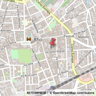 Mappa Via Livello, 25, 20017 Rho, Milano (Lombardia)