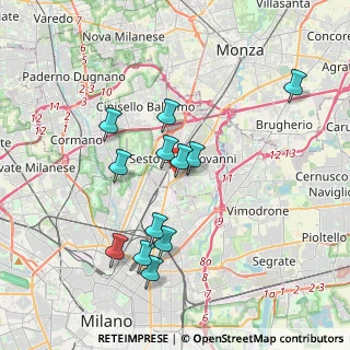 Mappa Via XXIV Maggio, 20099 Sesto San Giovanni MI, Italia (3.4625)