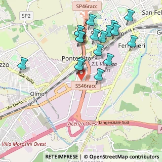 Mappa Via dell’Oreficeria, 36100 Vicenza VI, Italia (1.03579)