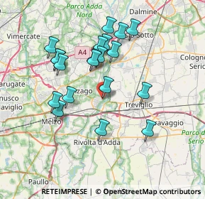 Mappa Via Giuseppe Mazzini, 20062 Cassano d'Adda MI, Italia (6.8555)