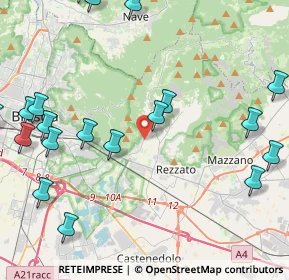 Mappa Via Giulietta Bazoli, 25082 Botticino BS, Italia (5.862)