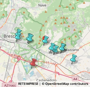 Mappa Via Giulietta Bazoli, 25082 Botticino BS, Italia (3.41636)