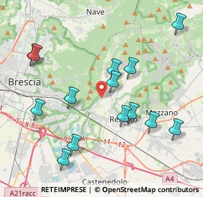 Mappa Via Giulietta Bazoli, 25082 Botticino BS, Italia (4.26357)