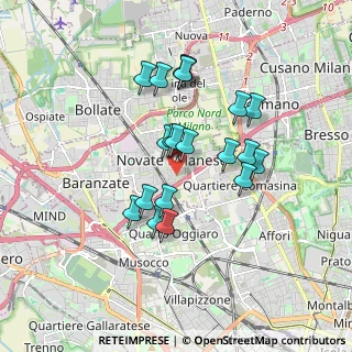 Mappa Via Ovidio, 20026 Novate Milanese MI, Italia (1.492)