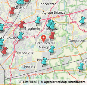 Mappa Via Marco Polo, 20063 Cernusco sul Naviglio MI, Italia (5.6405)