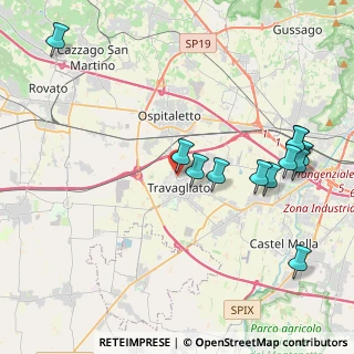 Mappa Via Don Primo Mazzolari, 25039 Travagliato BS, Italia (4.55417)