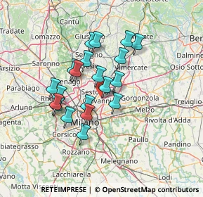Mappa Via Martesana, 20099 Sesto San Giovanni MI, Italia (11.1775)