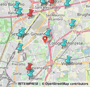 Mappa Via Martesana, 20099 Sesto San Giovanni MI, Italia (2.74882)