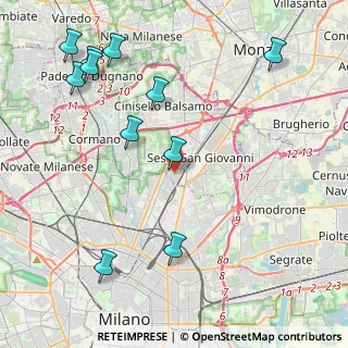Mappa 20099 Milano MI, Italia (5.15636)