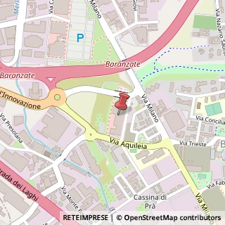 Mappa Via del Commercio, 1, 20021 Baranzate, Milano (Lombardia)